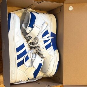 Adidas White and Blue (Postmove Mid K)